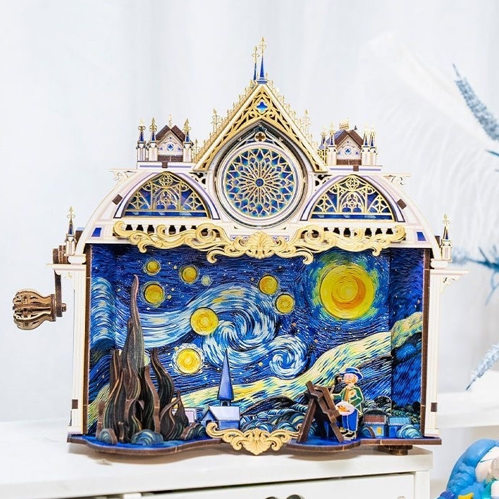 Starry Night 3D Metal Puzzles, a Van Gogh Inspired DIY Assembly Kit