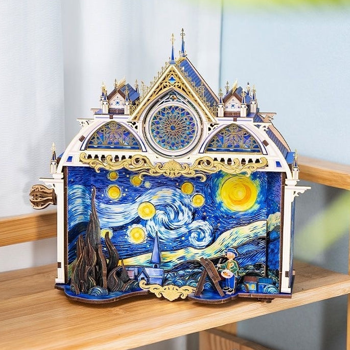 Starry Night 3D Metal Puzzles, a Van Gogh Inspired DIY Assembly Kit