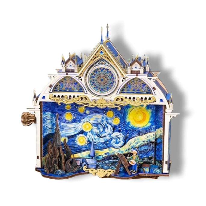 Starry Night 3D Metal Puzzles, a Van Gogh Inspired DIY Assembly Kit