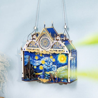 Starry Night 3D Metal Puzzles, a Van Gogh Inspired DIY Assembly Kit