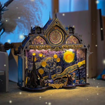 Starry Night 3D Metal Puzzles, a Van Gogh Inspired DIY Assembly Kit