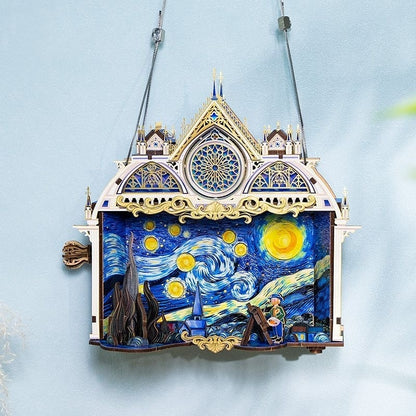 Starry Night 3D Metal Puzzles, a Van Gogh Inspired DIY Assembly Kit