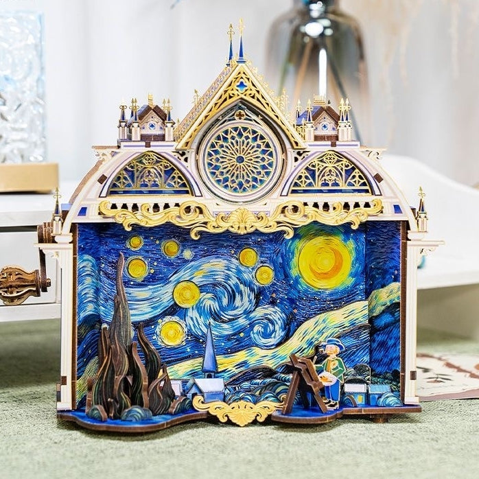 Starry Night 3D Metal Puzzles DIY Assembly Kit