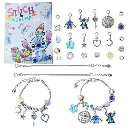 Stitch DIY Charms Jewelry Set Advent Calendar for Kids
