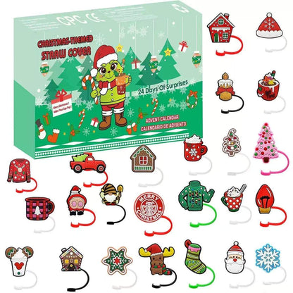 Straw Topper Christmas Countdown Calendar