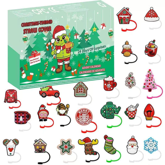 Straw Topper Christmas Countdown Calendar