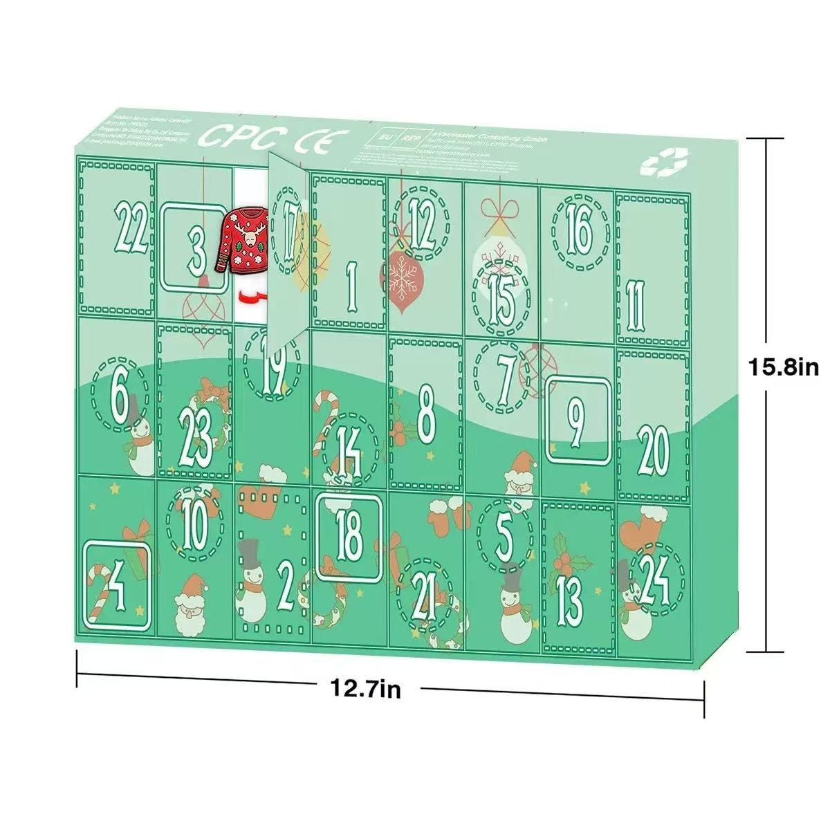 Straw Topper Christmas Countdown Calendar
