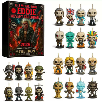 Metal God Eddie Advent Calendar with figurines