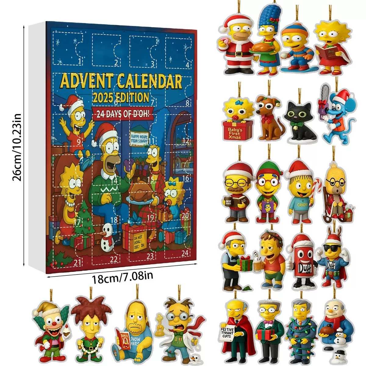 The Simpsons Advent Calendar 2025 | 24 Mini Figure Collectibles