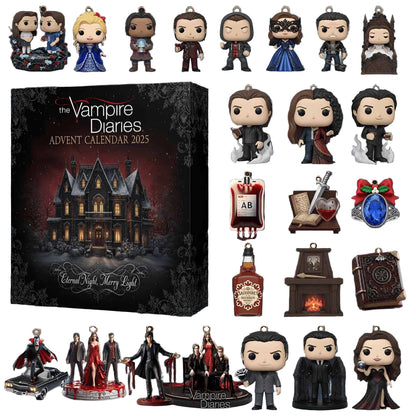 Vampire Diaries advent calendar with character figurines
