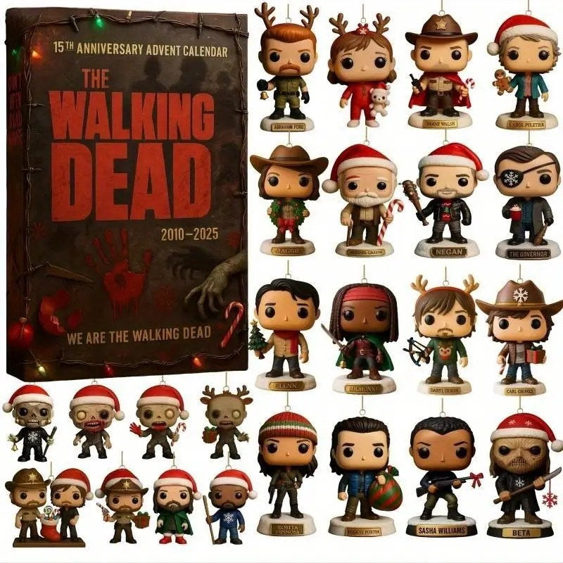 The Walking Dead 15th Anniversary Advent Calendar with figures