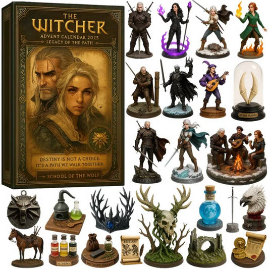 The Witcher advent calendar with figurines and props