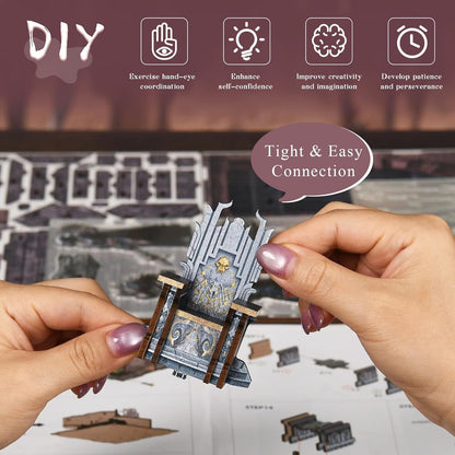 Throne of Bones DIY Book Nook Shelf Insert