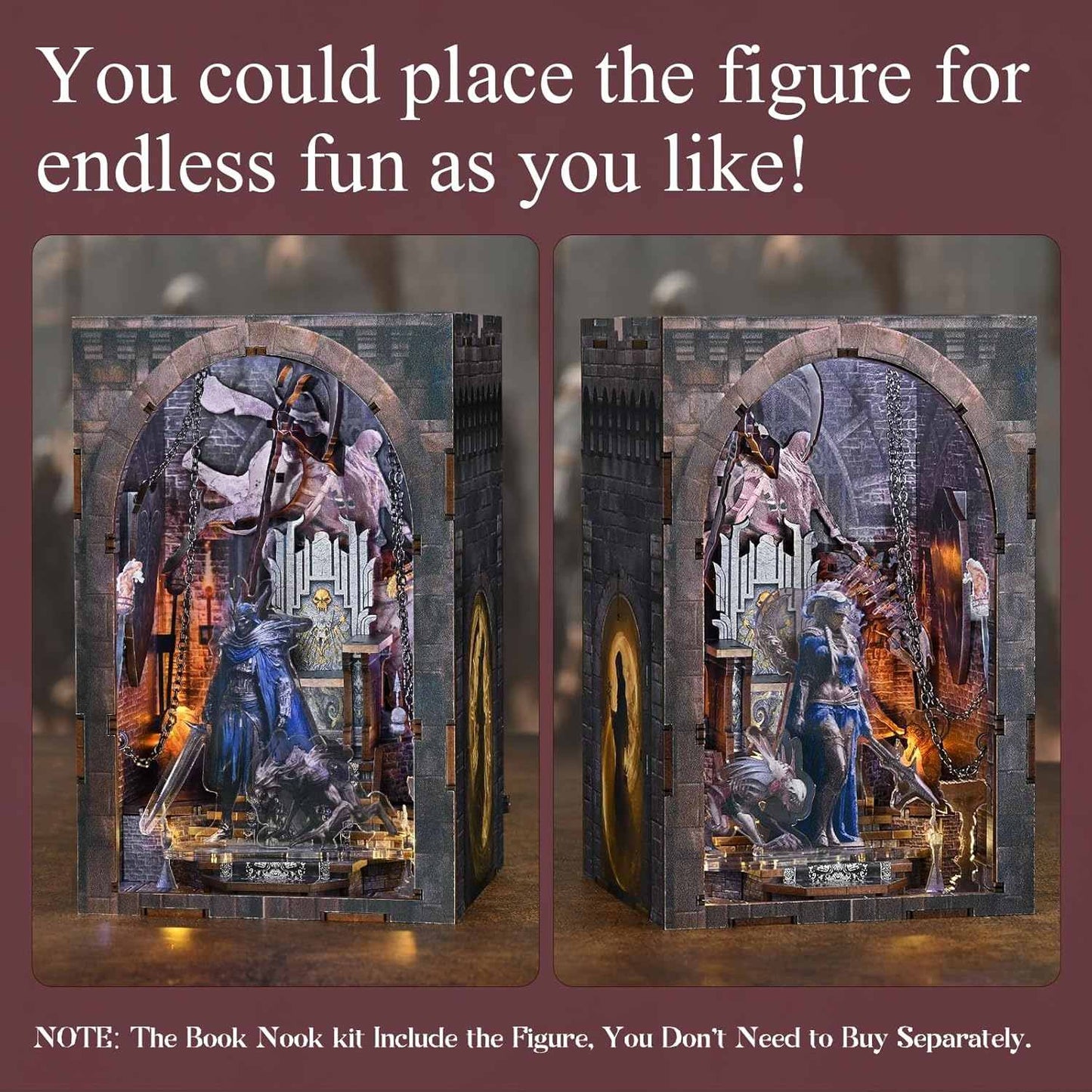 Throne of Bones DIY Book Nook Shelf Insert