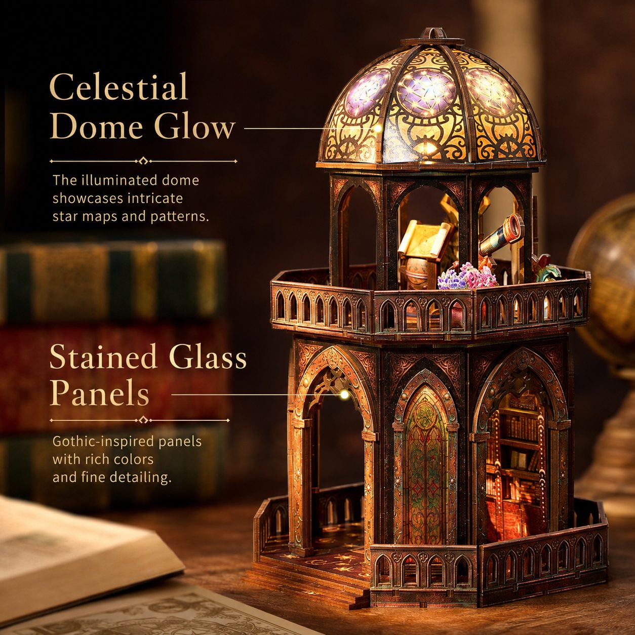 Celestial Observatory DIY Miniature House Kit
