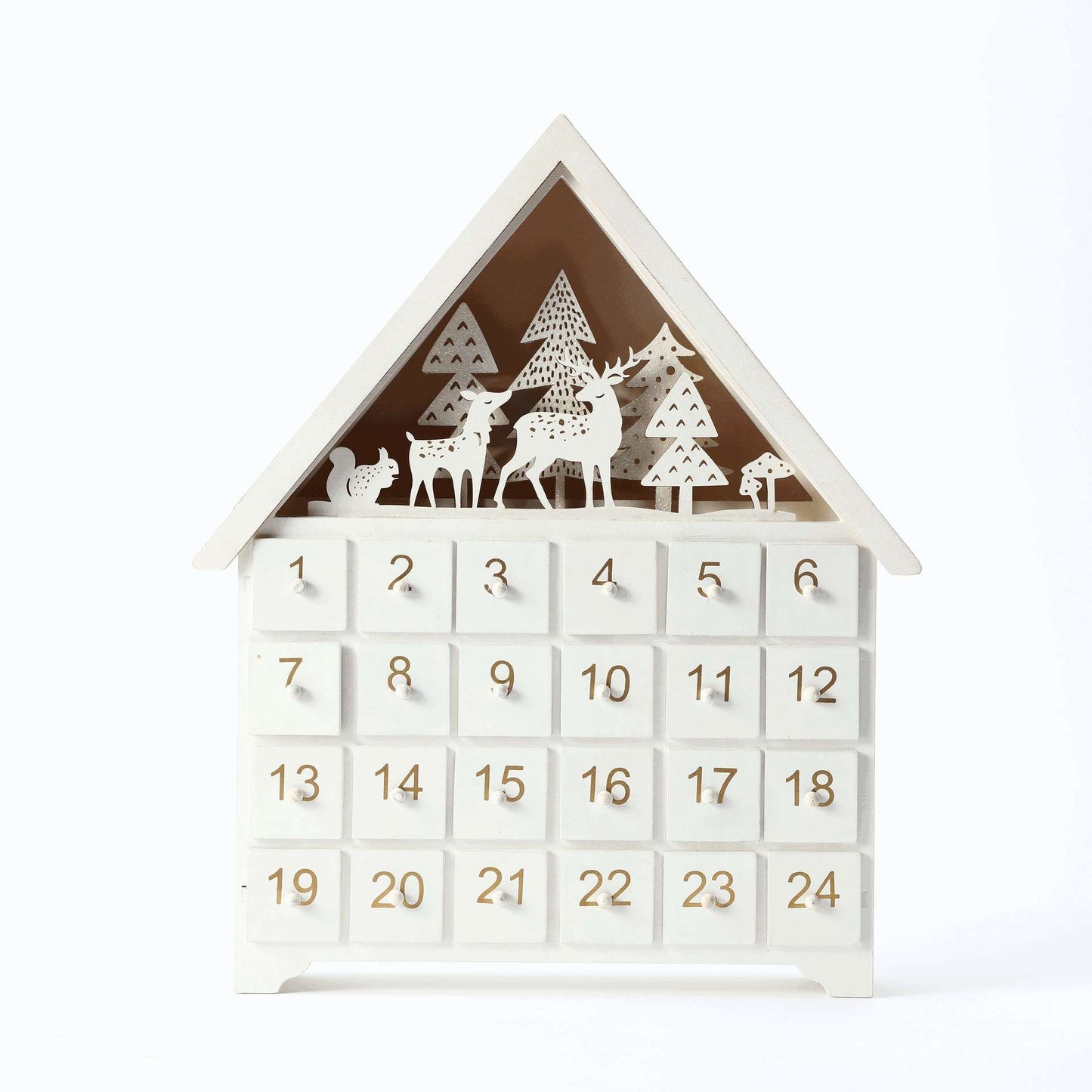 White Forest Christmas Countdown Advent Calendar