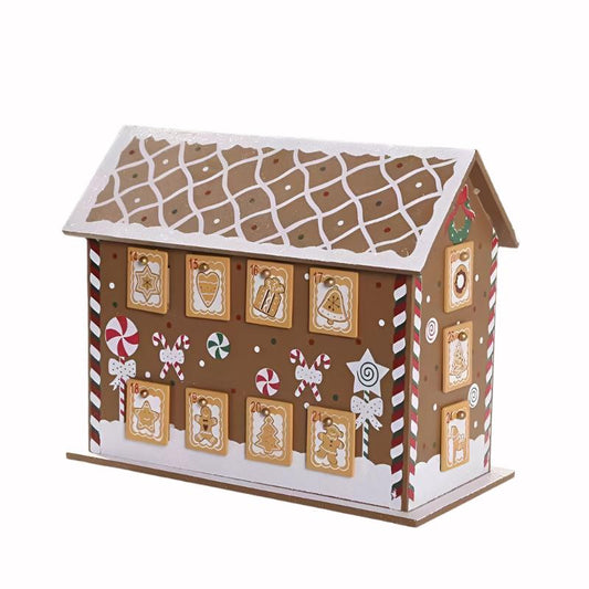 Wooden Gingerbread Advent House