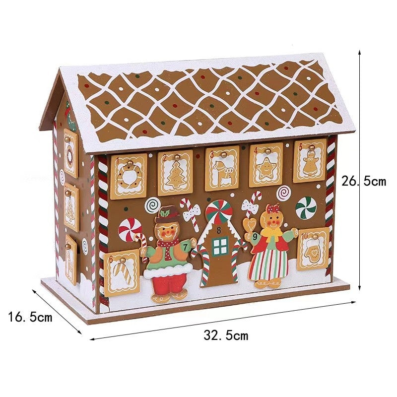 Wooden Gingerbread Advent House