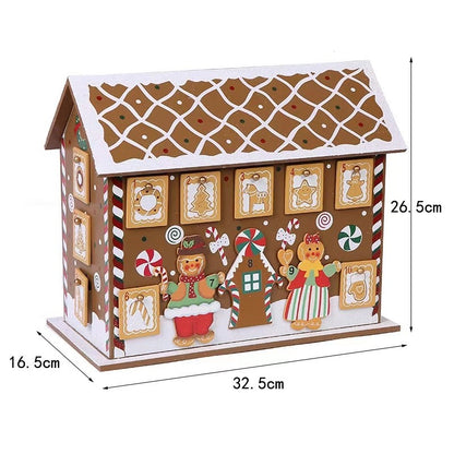 Wooden Gingerbread Advent House