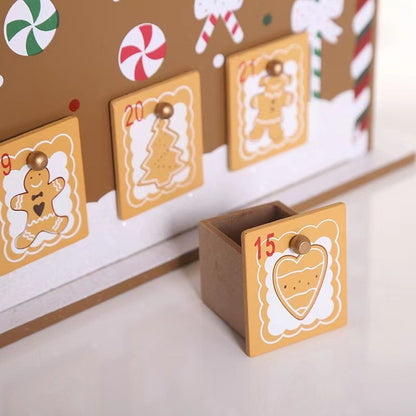 Wooden Gingerbread Advent House