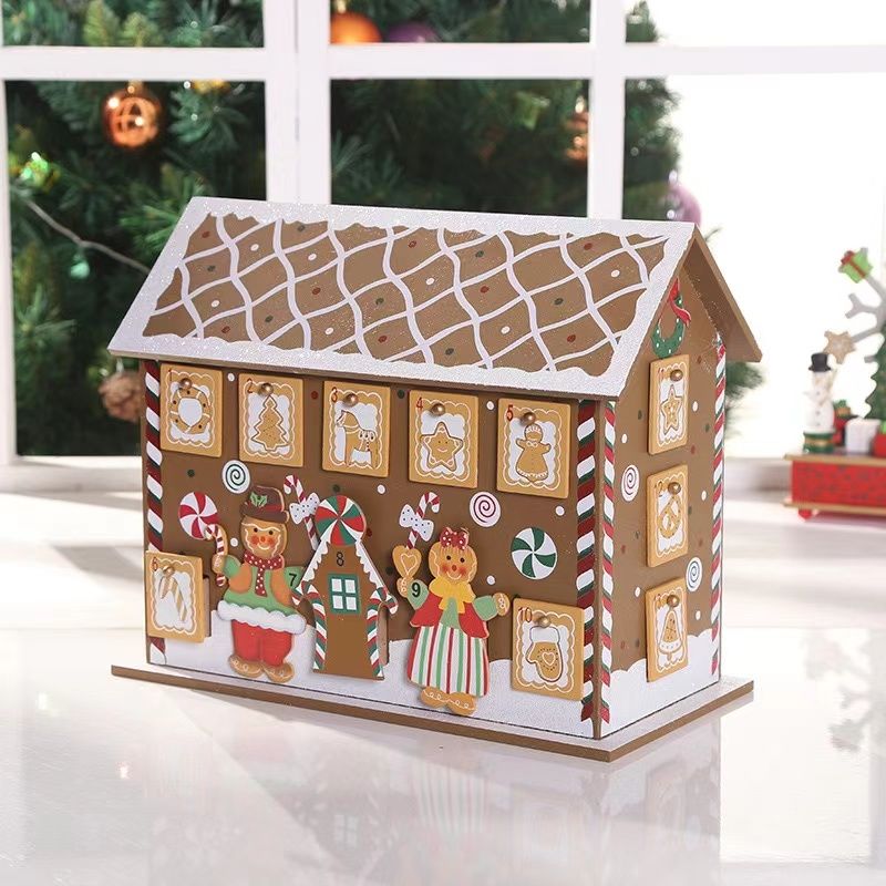 Wooden Gingerbread Advent House