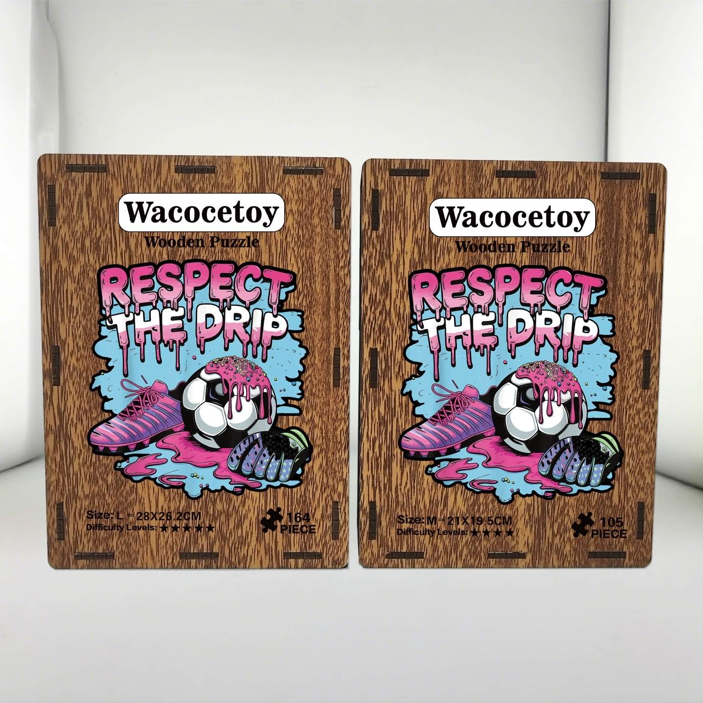 World Cup Soccer Graffiti Wooden Jigsaw Puzzle