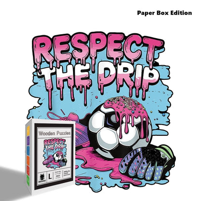 World Cup Soccer Graffiti Wooden Jigsaw Puzzle