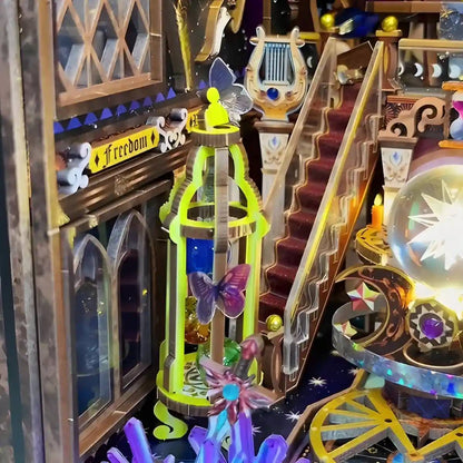 Colorful miniature model with intricate designs