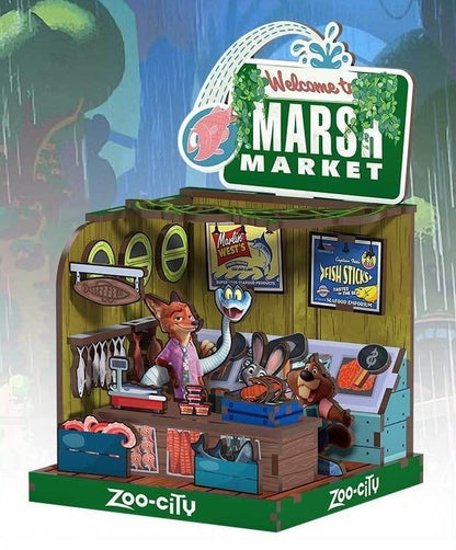 Zoo City 3D Wooden Puzzle | Zootopia Inspired Miniature