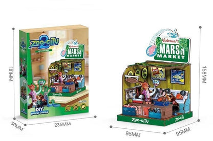Zoo City 3D Wooden Puzzle | Zootopia Inspired Miniature