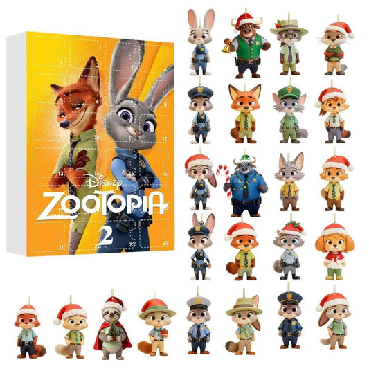 Zootopia Advent Calendar - 2D Flat Acrylic Collectibles