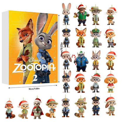 Zootopia Advent Calendar - 2D Flat Acrylic Collectibles