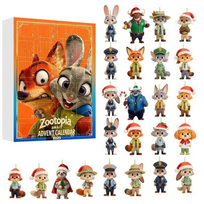 Zootopia Advent Calendar - 2D Flat Acrylic Collectibles