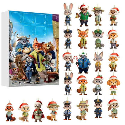 Zootopia Advent Calendar - 2D Flat Acrylic Collectibles