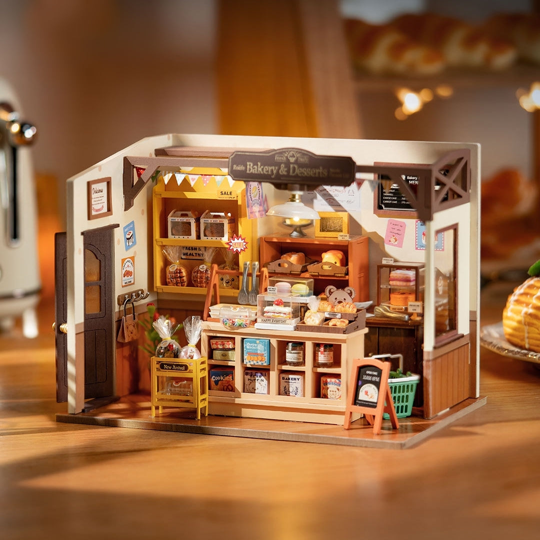 Becka's Baking House bakery themed diy miniature house - miniature crafts