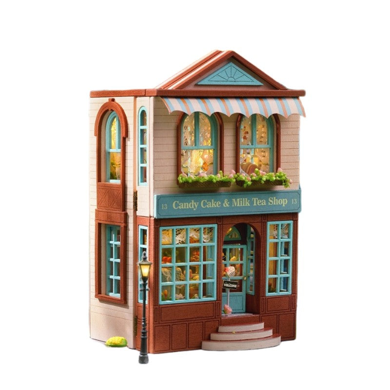 exterior of Mini Dessert Shop DIY Miniature House Kit