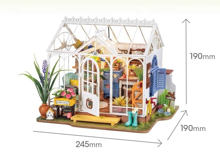 Dreamy Garden House DIY Miniature House, Dollhouse Kit