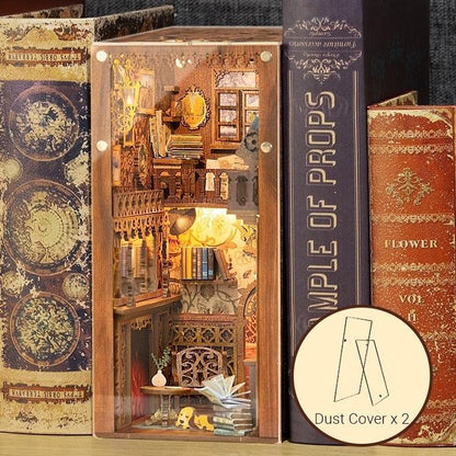 Eternal Bookstore DIY book nook kit - bookshelf insert diorama - miniature crafts