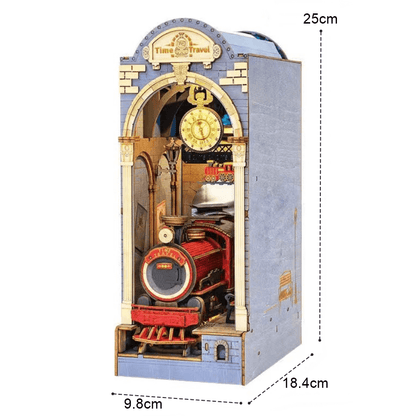 Harry Potter Inspired DIY Book Nook Kit Bookshelf Insert Diorama Diagon Alley Dollhouse Miniature - size