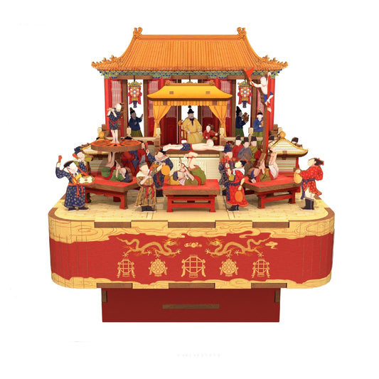 Festivity in Ming Dynasty | 3D Wooden Puzzles | DIY Music Box | Miniature Crafts | Diorama