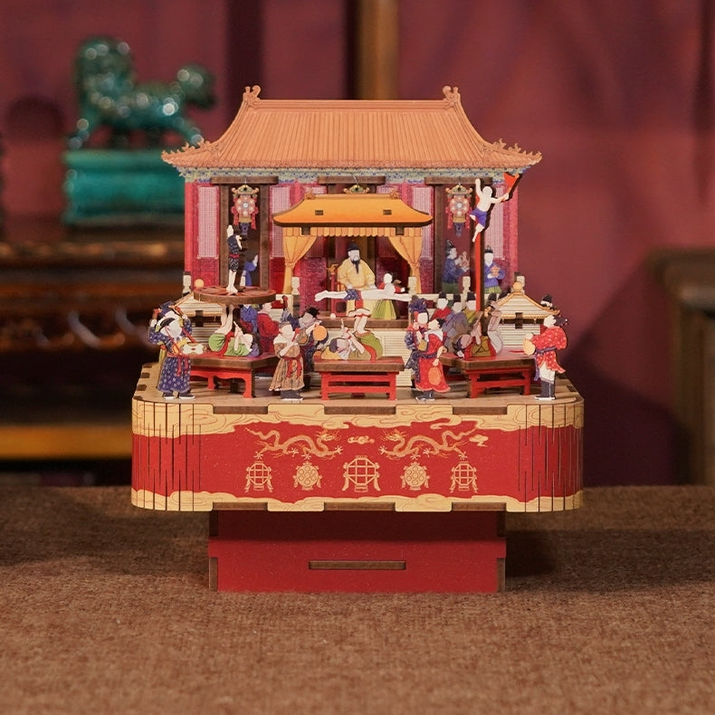 Festivity in Ming Dynasty | 3D Wooden Puzzles | DIY Music Box | Miniature Crafts | Diorama