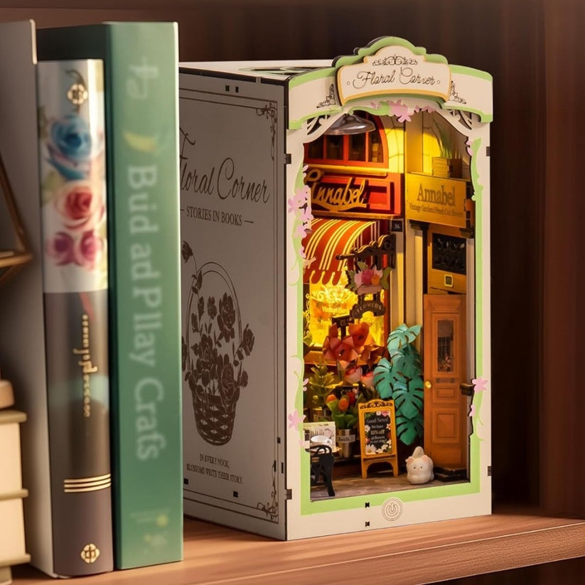 Alsace's Dream Book Stand, Handmade DIY Book Corner, Shelf Insert, Book Corner store Kit,Book Nook Kit DIY.