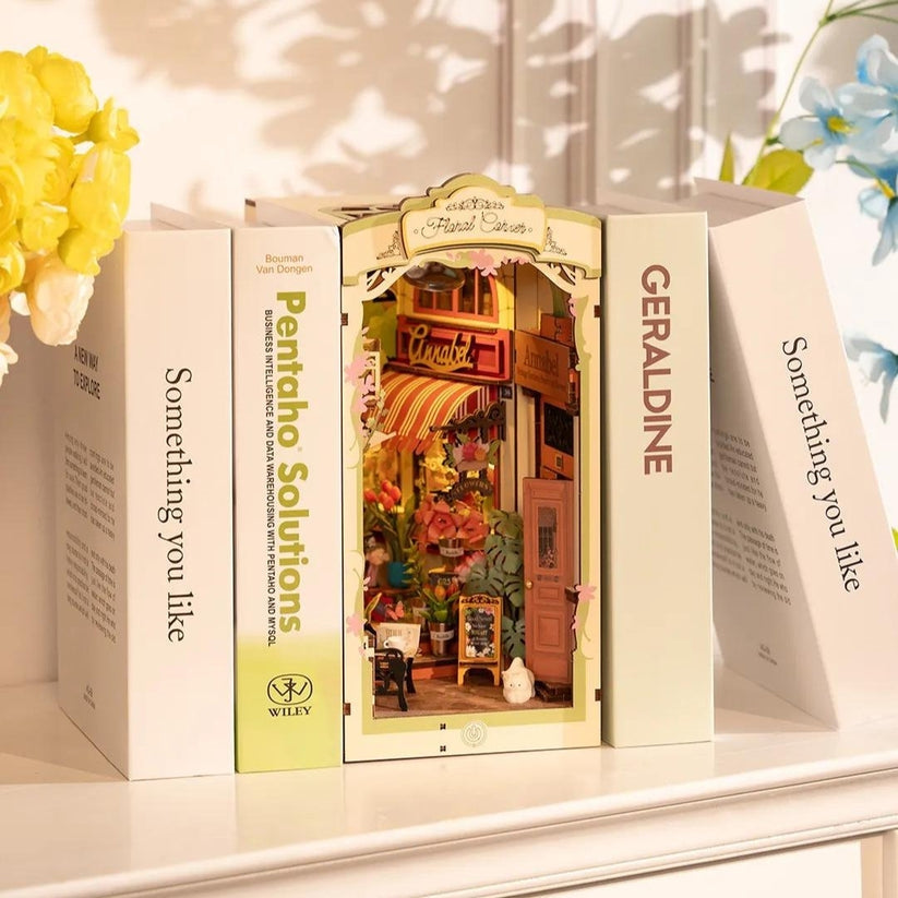 Alsace's Dream Book Stand, Handmade DIY Book Corner, Shelf Insert, buy Book Corner Kit,Book Nook Kit DIY.