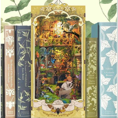 Insect Story DIY Book Nook Kit, Souvenirs Entomologiques inspired bookshelf insert decor miniature, 3d wooden puzzles - decor