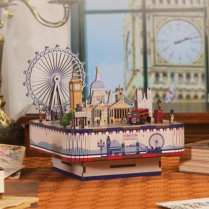 London City | 3D Wooden Puzzles | DIY Music Box