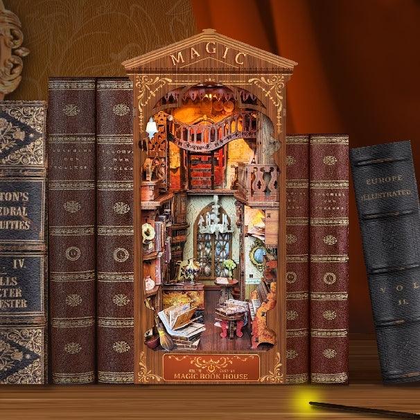 Magic Book House Diy Wooden Book Nook Kit - front