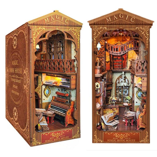 Magic Book House Diy Wooden Book Nook Kit
