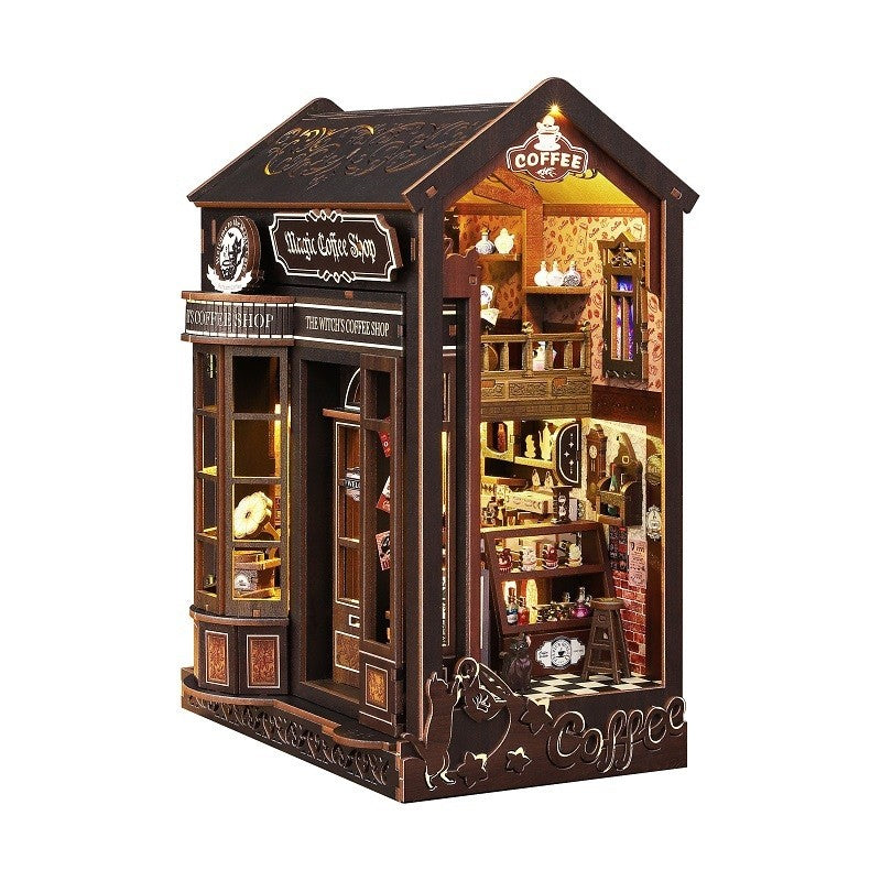image displaying the overall design of Magic Coffee Shop Book Nook in white background