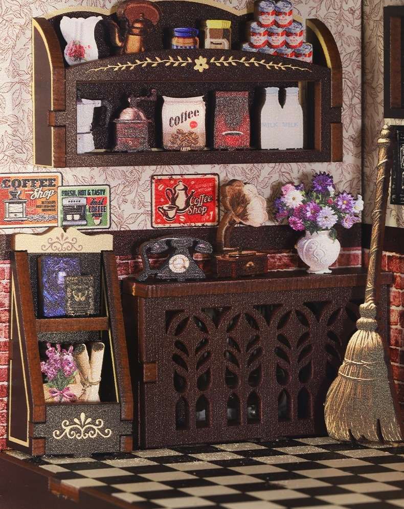 image displaying the close-up of Magic Coffee Shop Book Nook