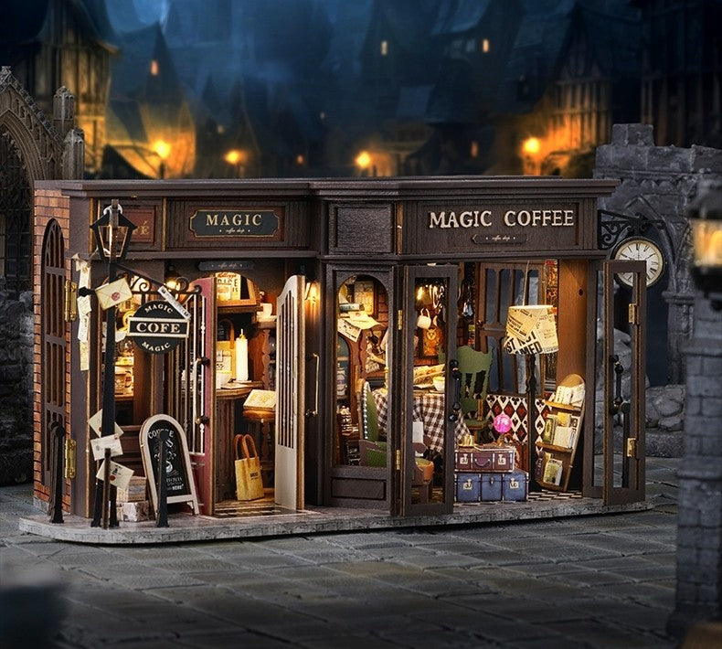 Magic Coffee Shop DIY Miniature House Kit